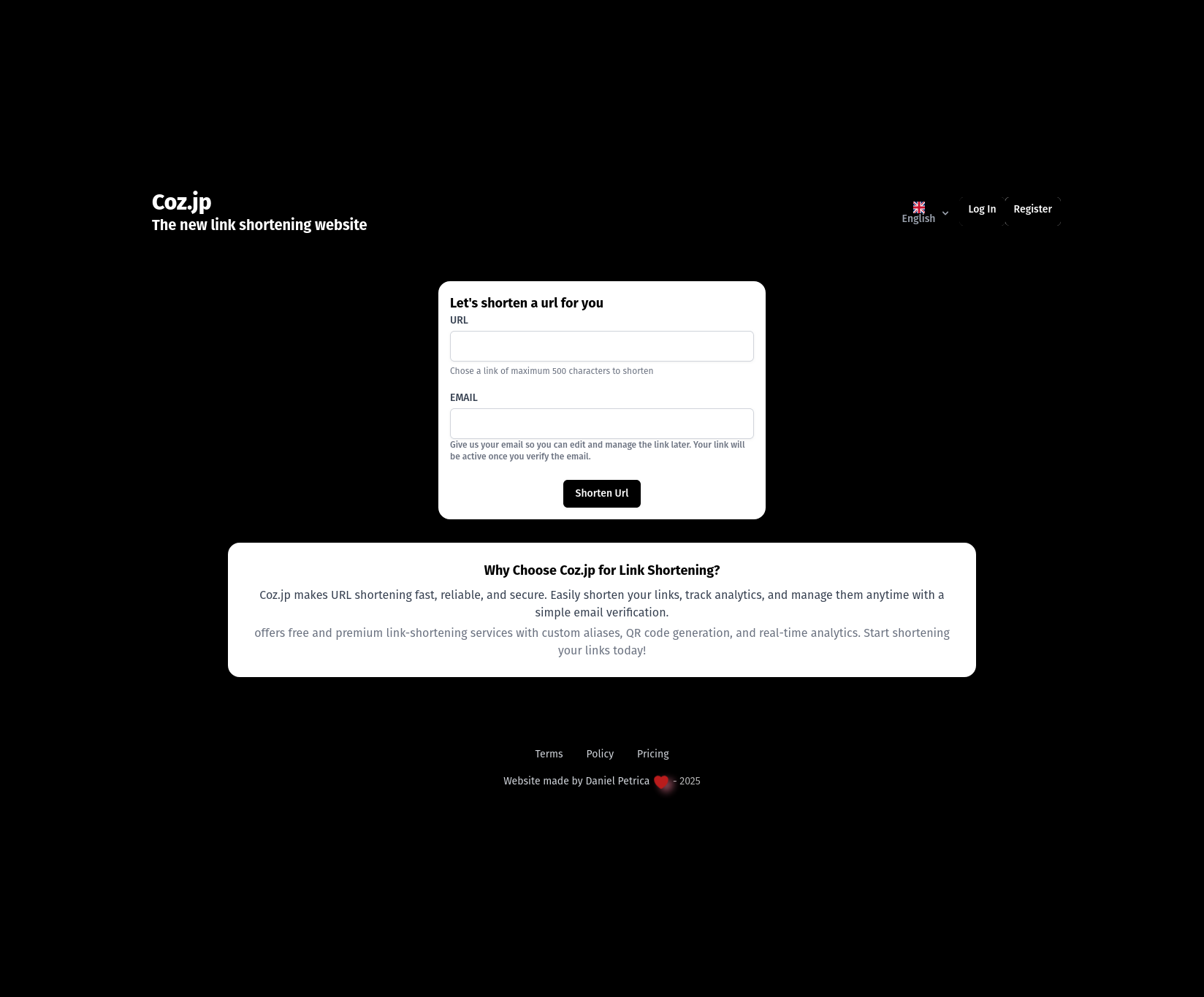 Fast URL Shortener | Coz.jp